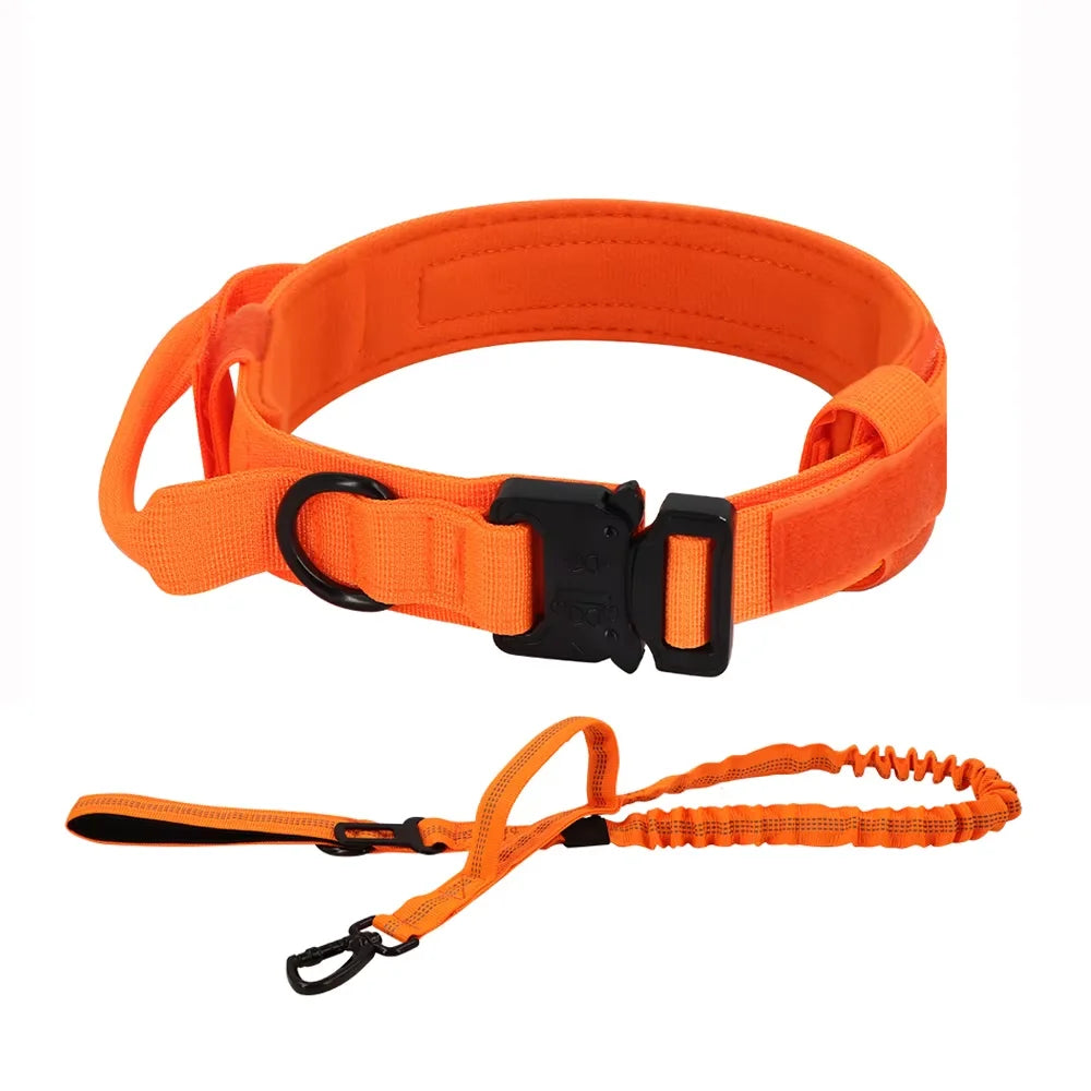 Dog Training Adjustable  Collar  And Leash Set With Control Handle.