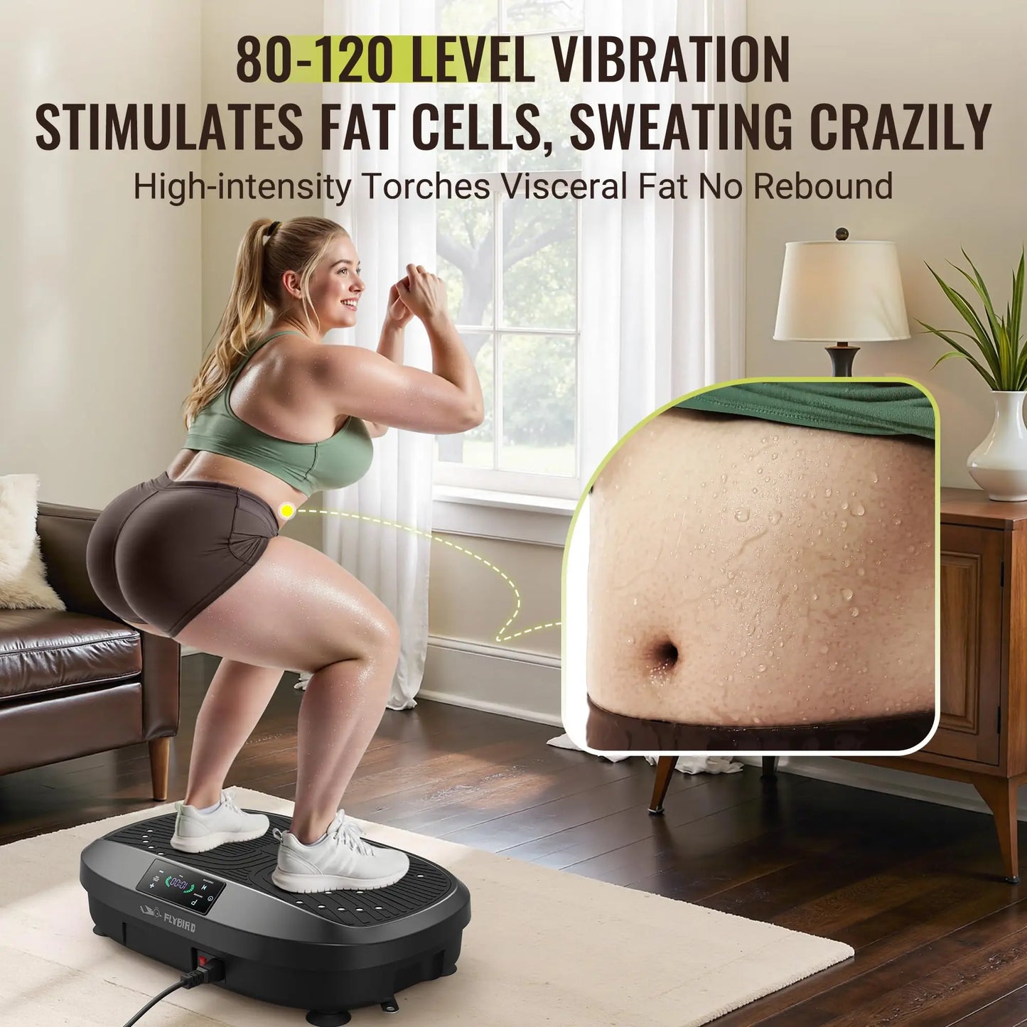 FLYBIRD Vibration Plate Exercise For Muscle Toning Weight