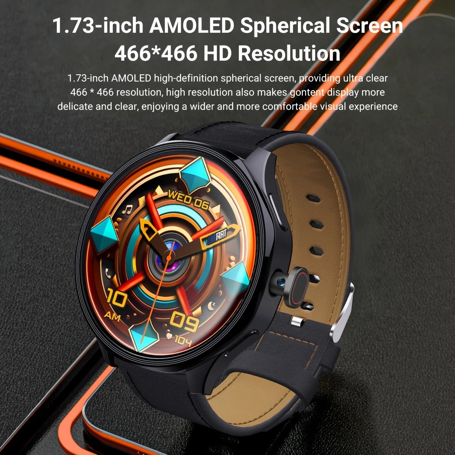 W&O Android 4G SIM Smartwatch For Men and Women.