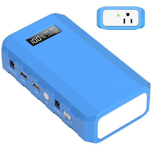 Portable Power Bank Battery Charger with AC DC Outlet.