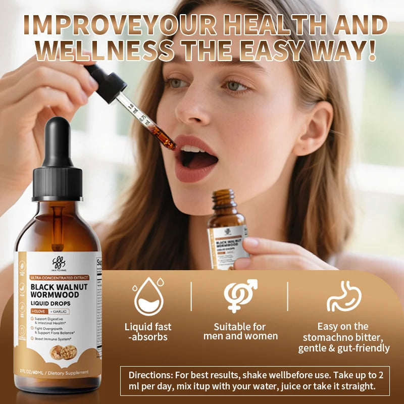 Organic Black Walnut Drop with Wormwood Clove