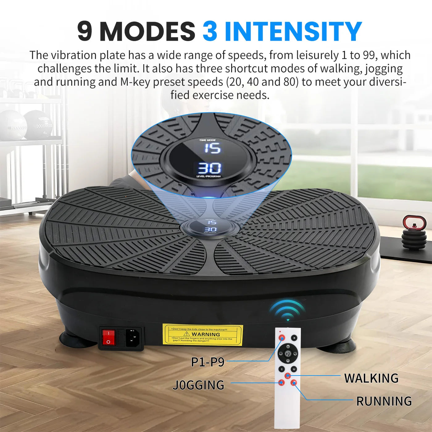 Vibration Plate Exercise Machine For  Whole Body Workout.