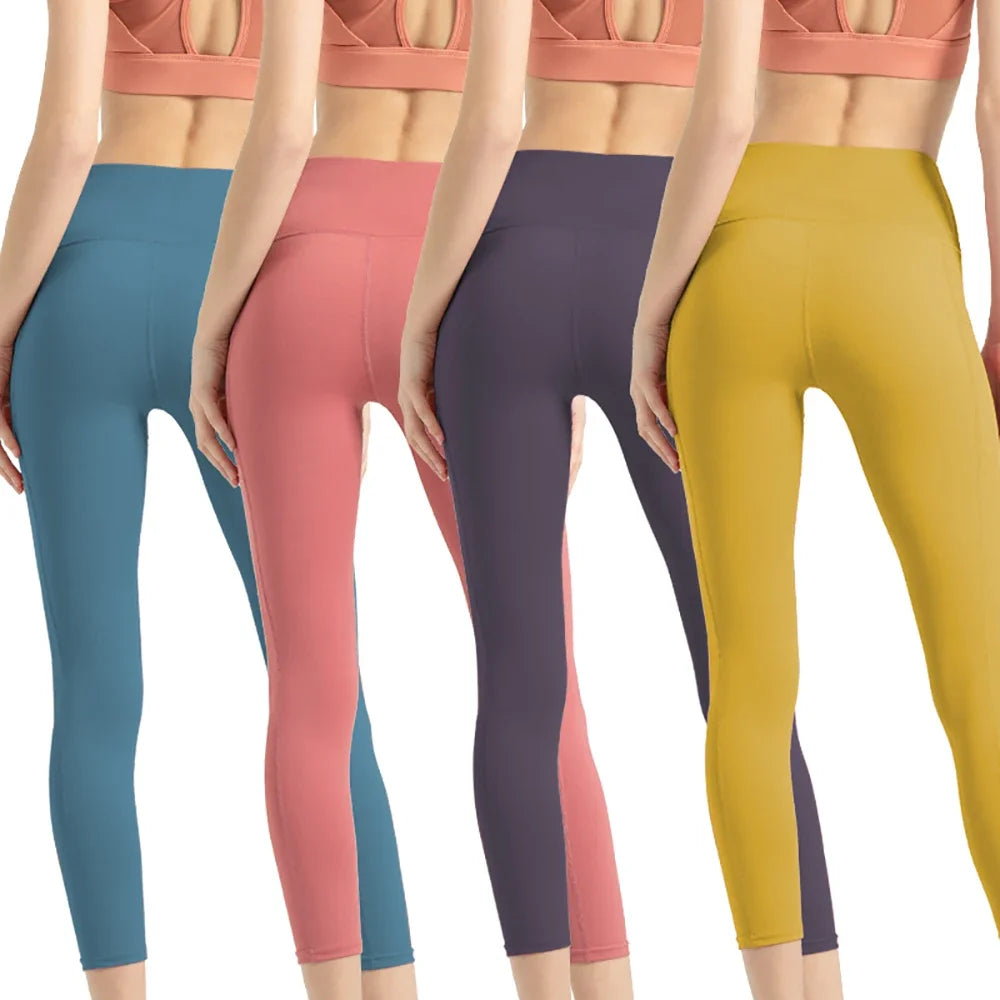 Women high waist leggings for yoga and sports.