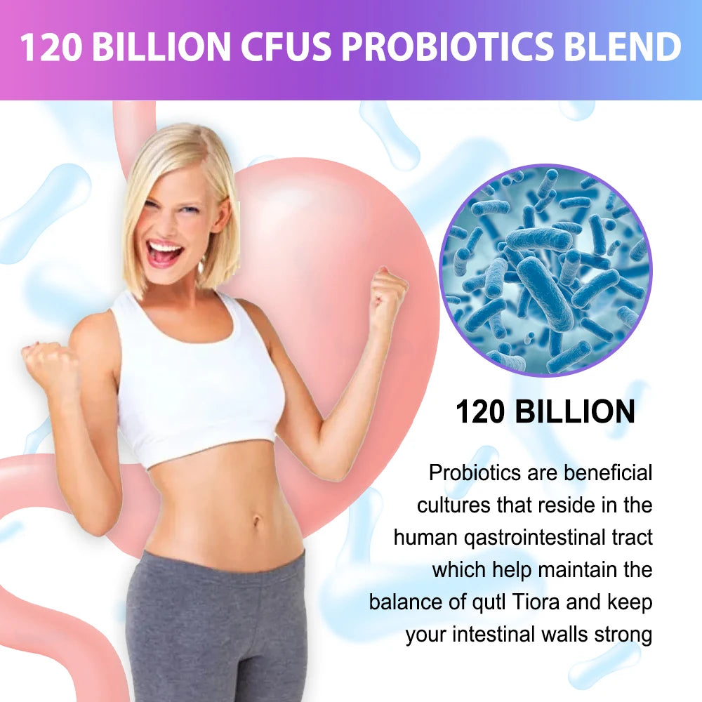 Probiotics 120 Billion CFU 36 Strains Contains Prebiotics