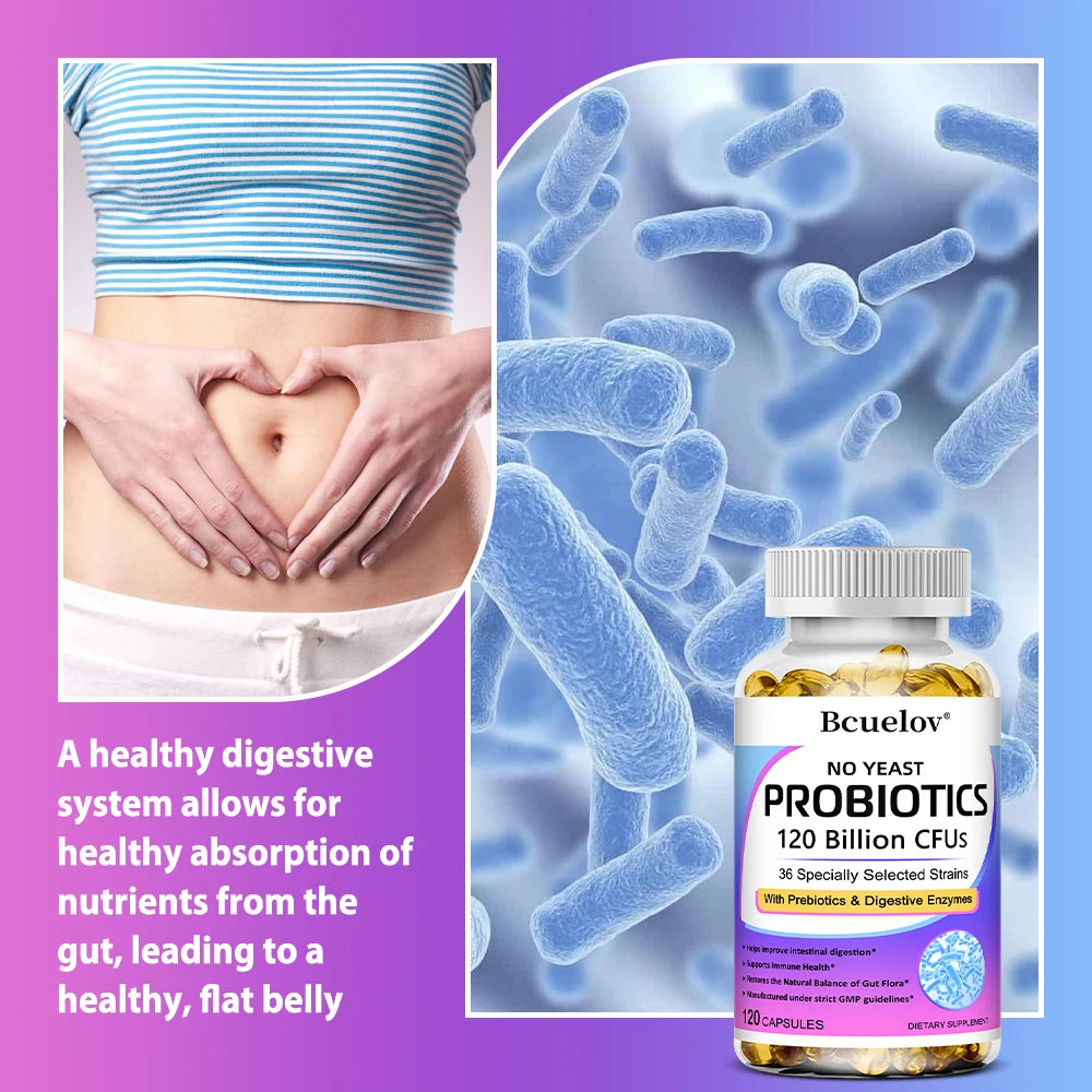 Probiotics 120 Billion CFU 36 Strains Contains Prebiotics