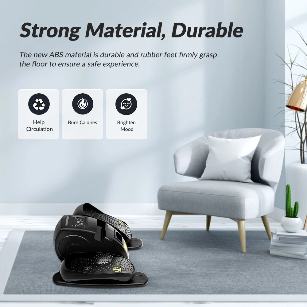 Under-Desk Elliptical Machine ,Portable With 15 Speeds Remote Control for Senior Adult