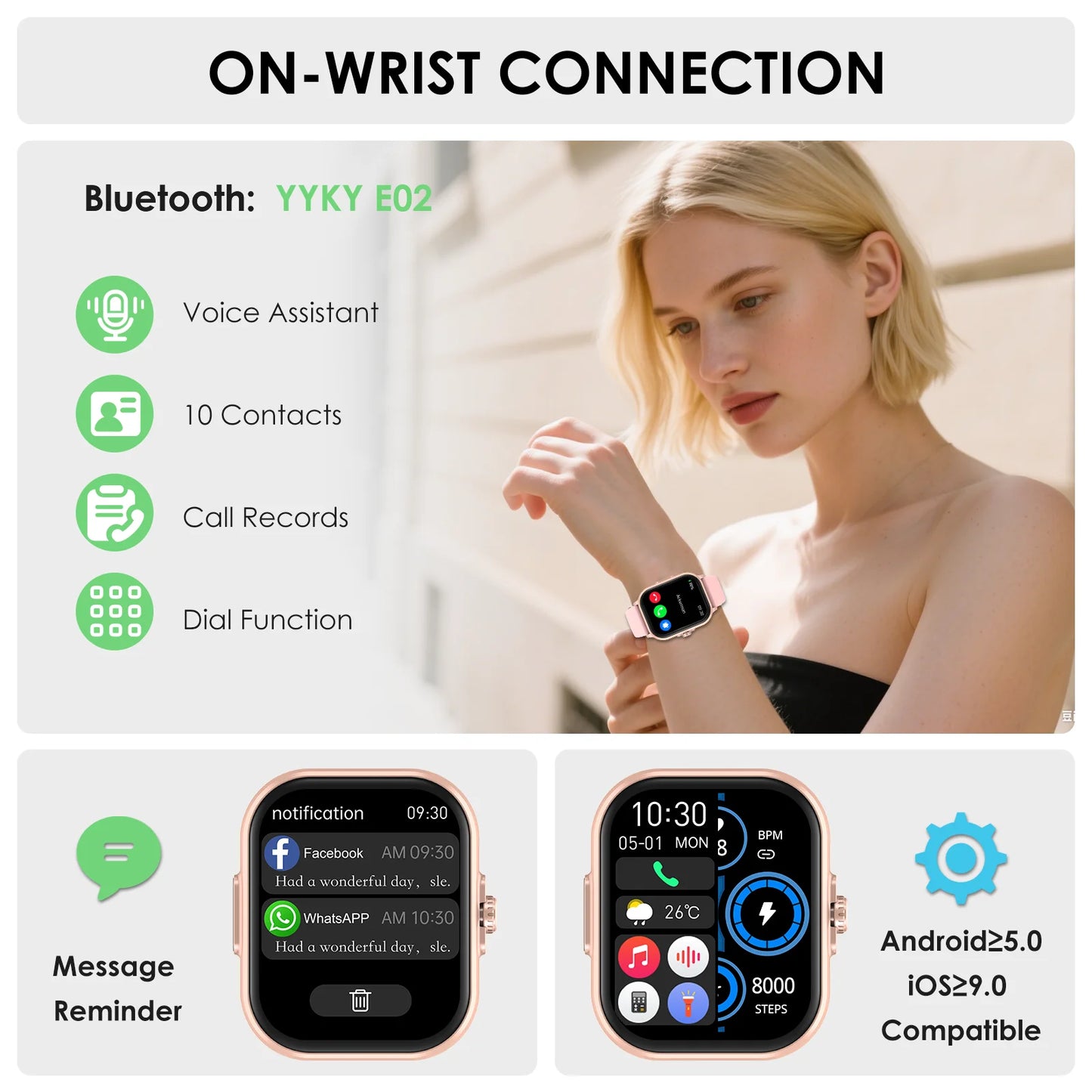 2026 MARSYU  New AI Healthy Diagnose ECG+PPG Smart Watch For Women.