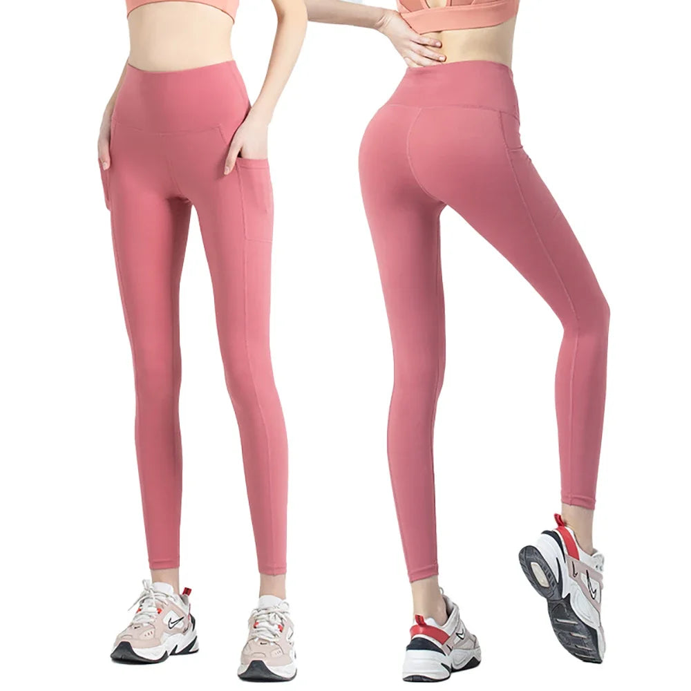 Women high waist leggings for yoga and sports.