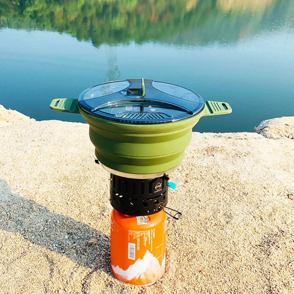 Foldable & Portable Camping Cook Pot.