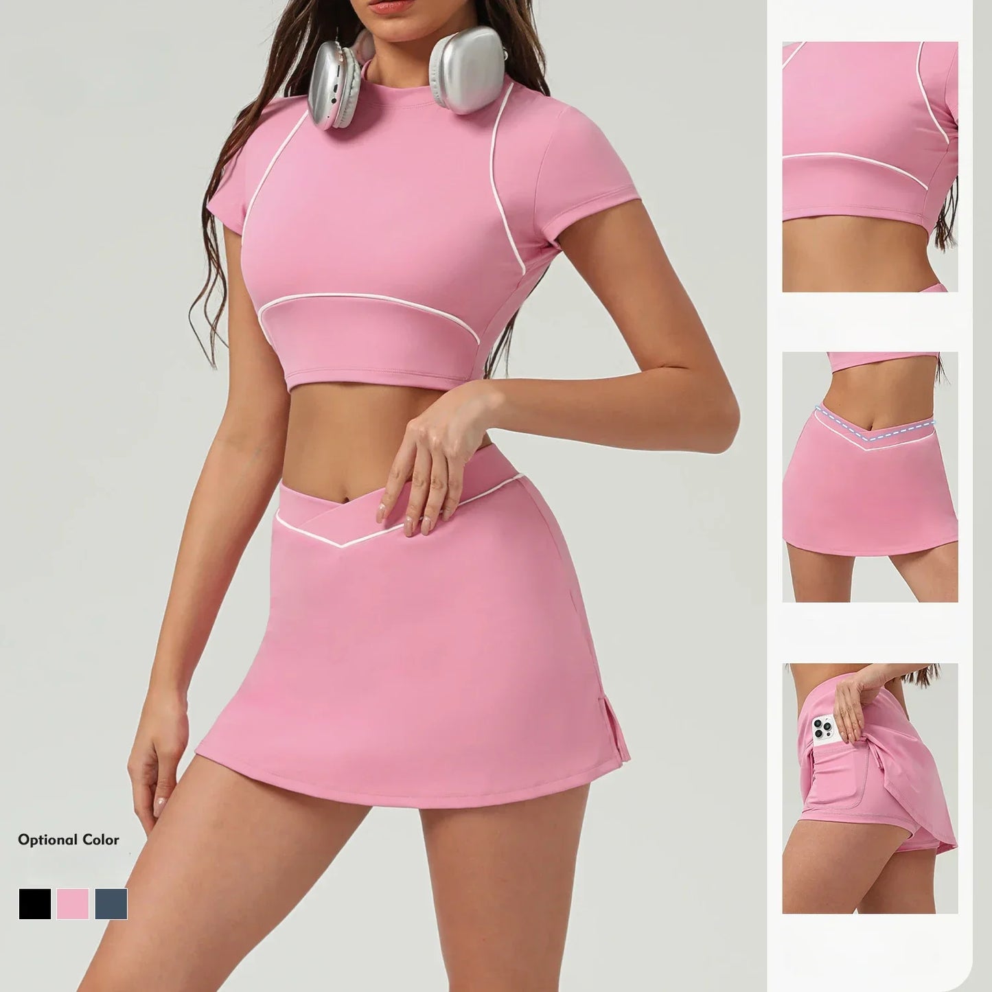 High Waist Quick-drying  Sports  Fitness Set.