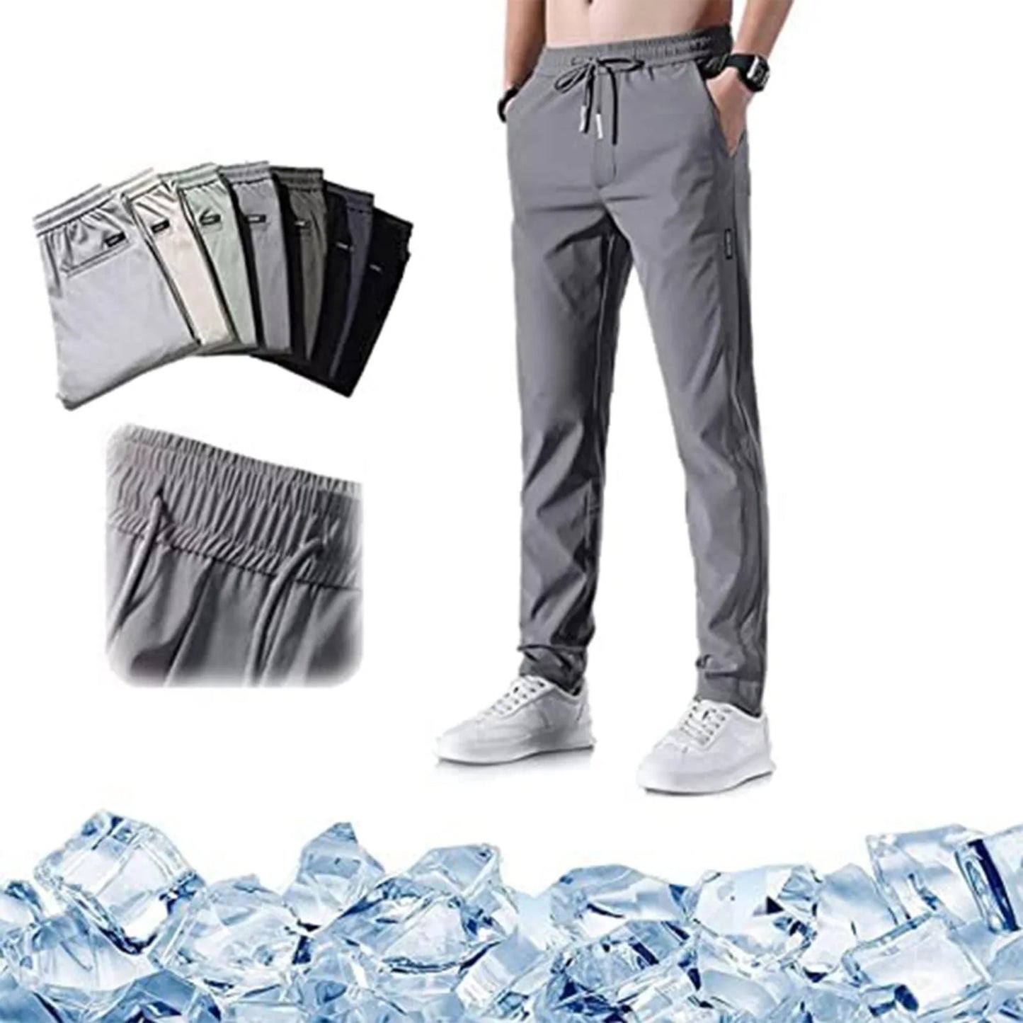 Fast Dry Men's  Drawstring Sweatpants With Pockets.