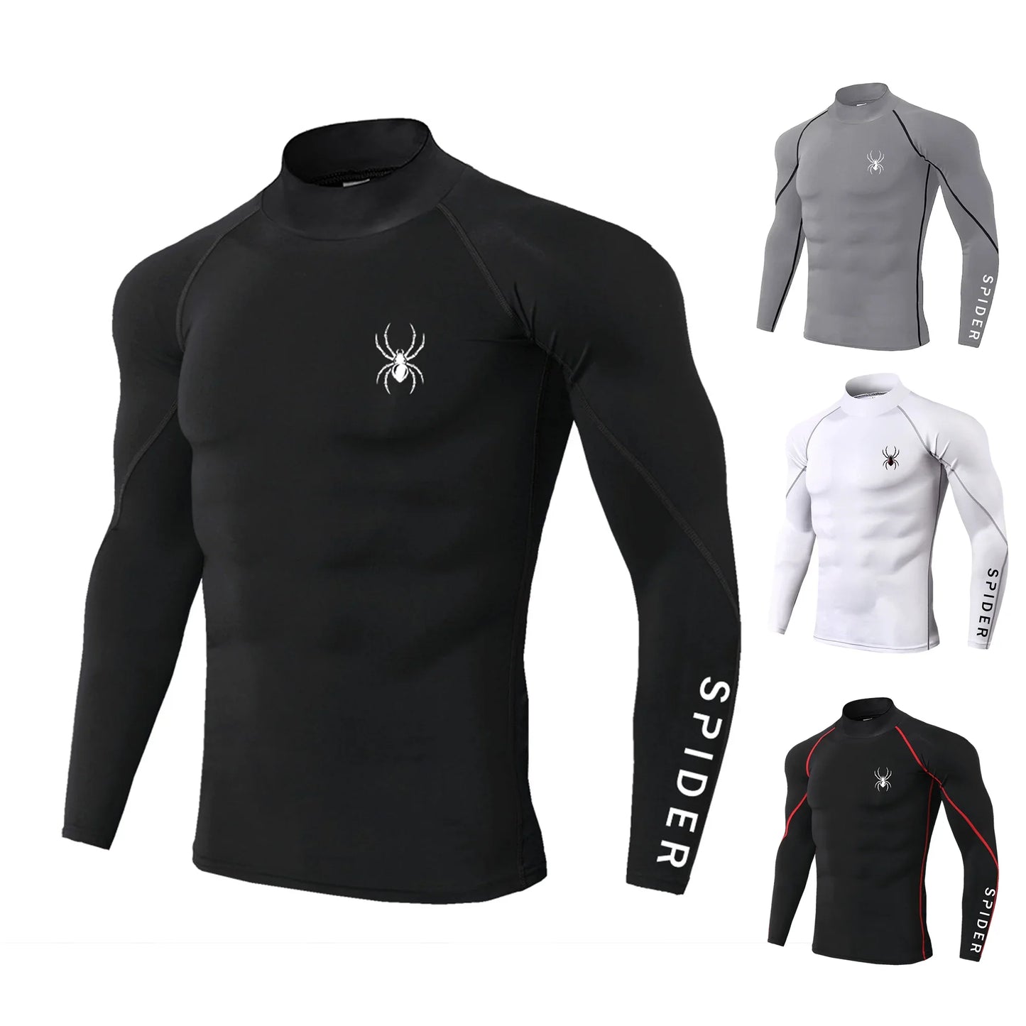 OLGLET Compression Long Sleeve Sport Shirts For Men.