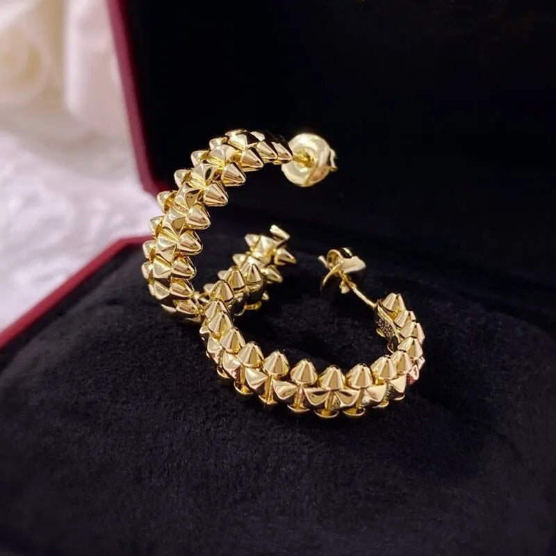 Sterling Silver rivet Earrings For Women.