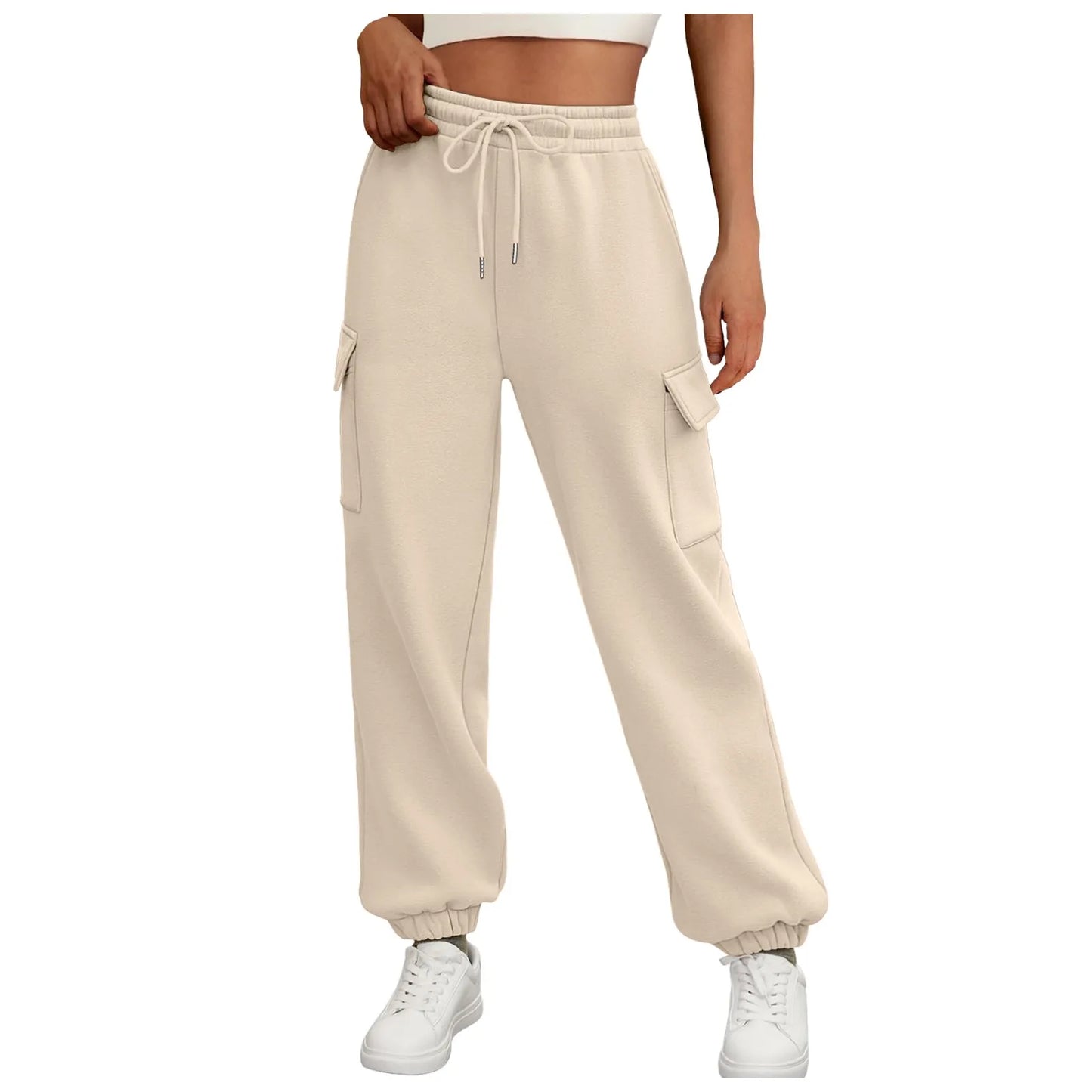 Fleece Lined Women's Sweatpants  With Pockets.