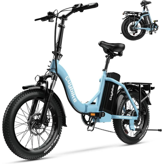 1000W Folding Electric Bike With 48V 15AH Removable Battery.