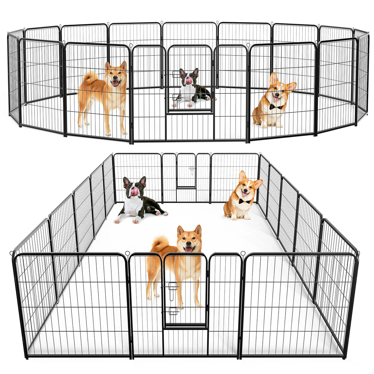Outdoor JHK 16 Panels Dog Playpen For  Pets.