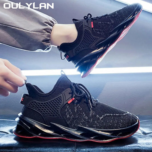 Oulylan Breathable Men Running Shoes .