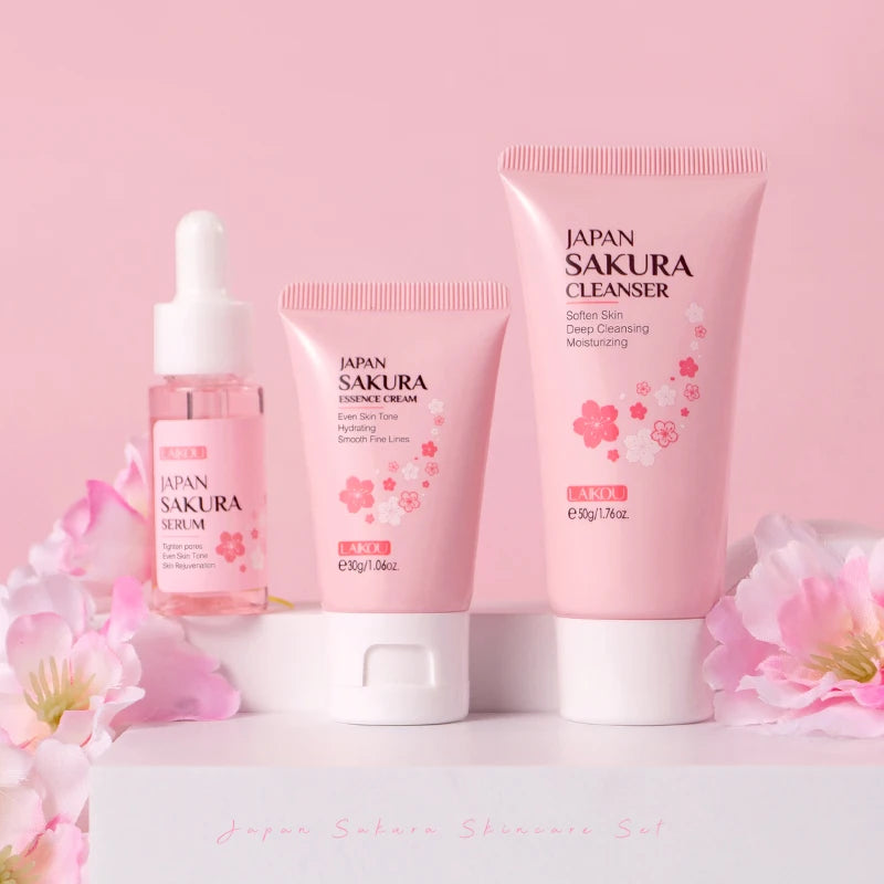 LAIKOU Japan Sakura Skincare Set.