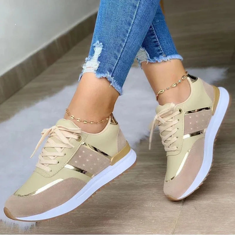 Women Sneakers With Platform For Outdoor Running.