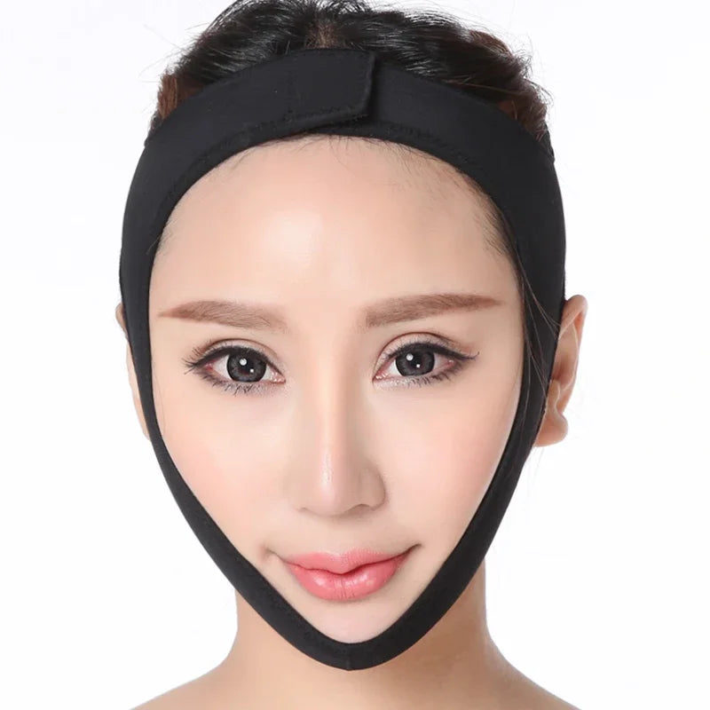 Elastic Facial Contour Shaper for Jawline, Double Chin & Cheek Support For Women.