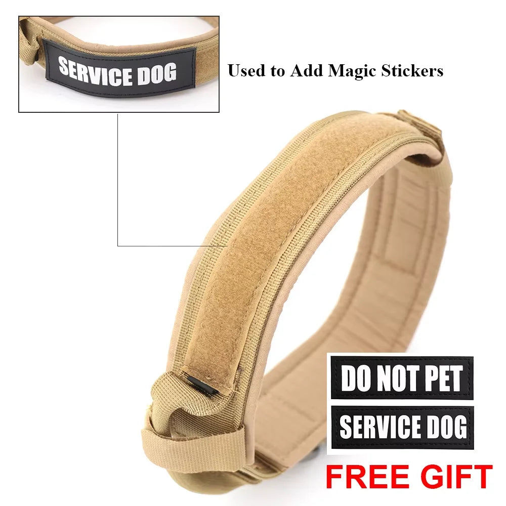 Dog Training Adjustable  Collar  And Leash Set With Control Handle.