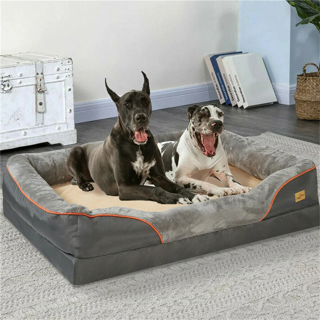 BORWART Jumbo Large Orthopedic Dog Bed With  Memory Foam.