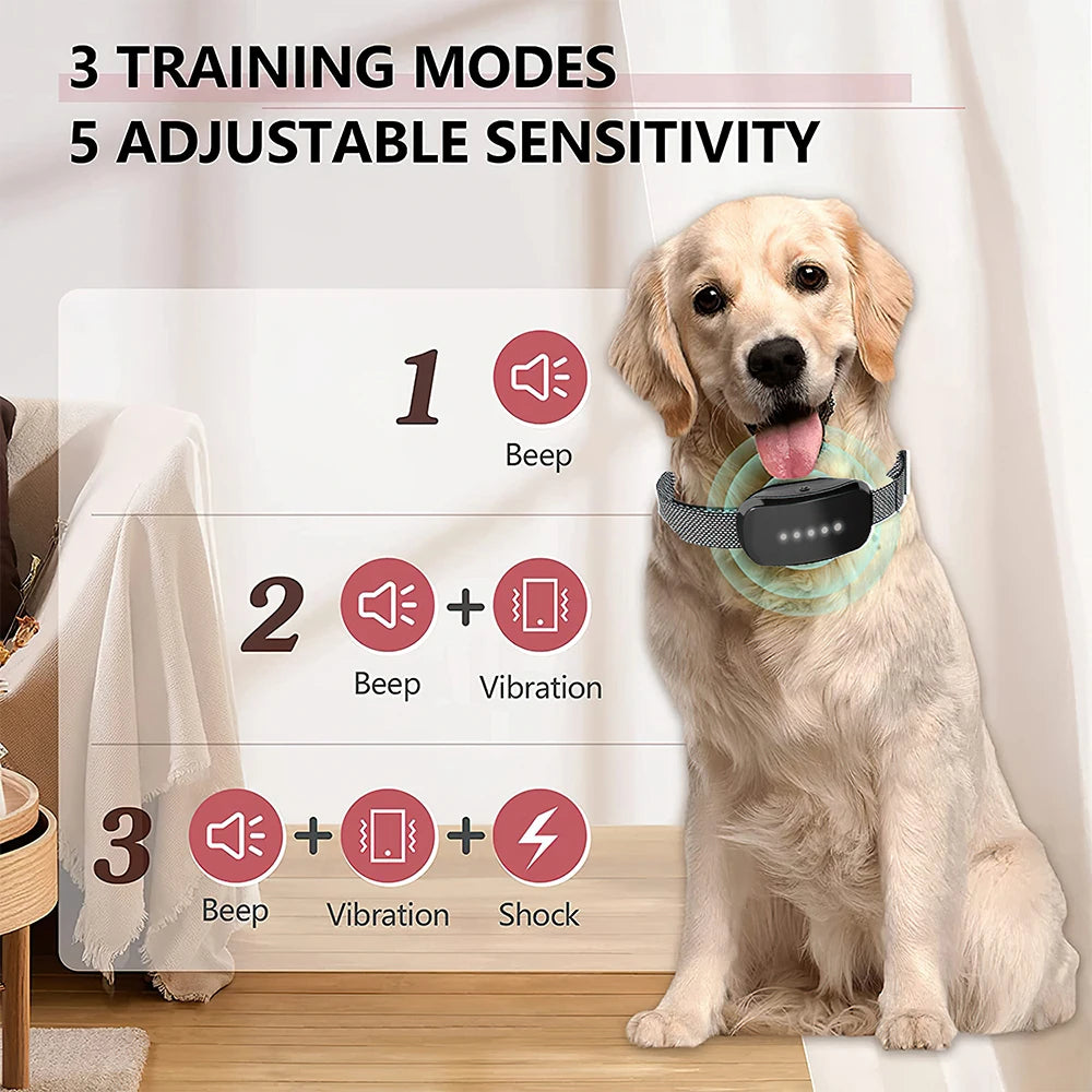 Smart Automatic Anti Barking Dog Collar.