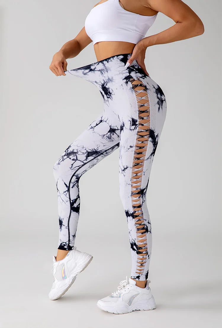 Hollow Out  Push Up Leggings For Women.