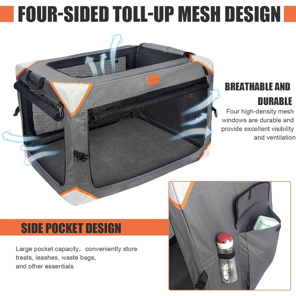 Collapsible  travel crate for small/medium/large dogs.