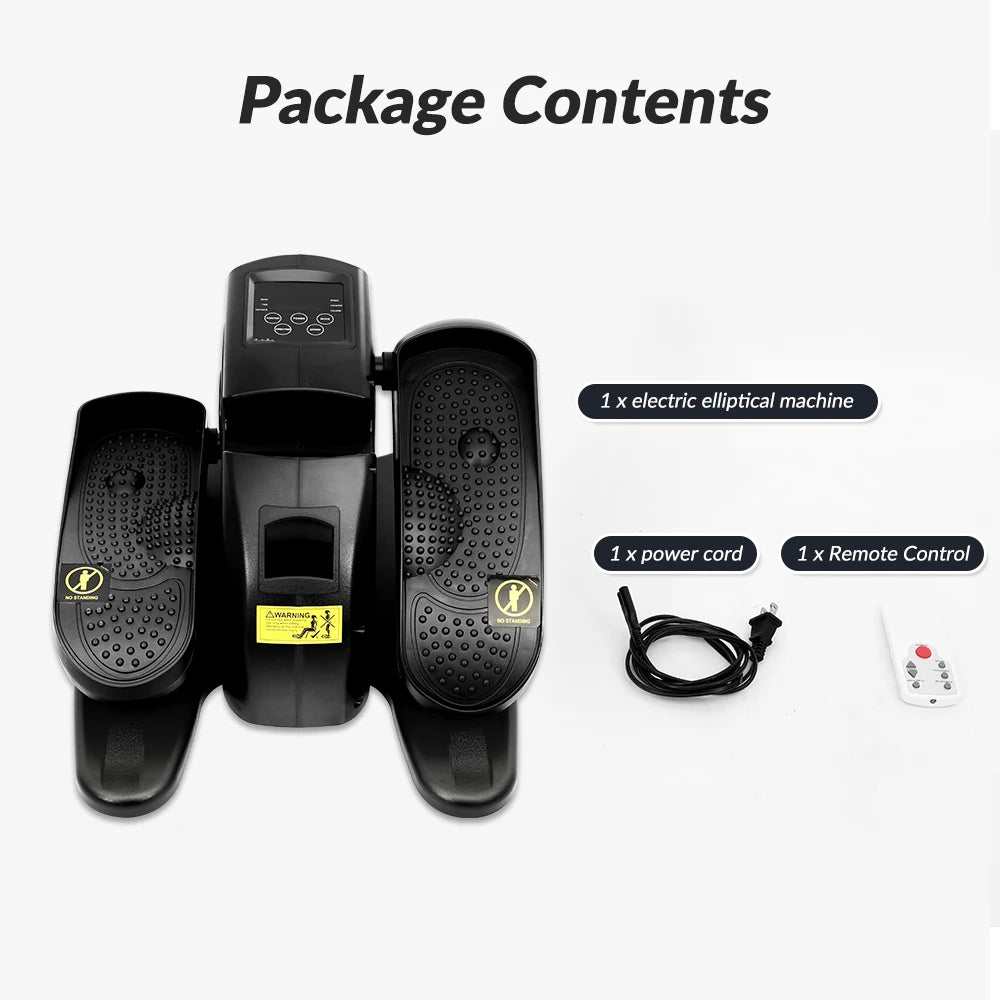 Under-Desk Elliptical Machine ,Portable With 15 Speeds Remote Control for Senior Adult