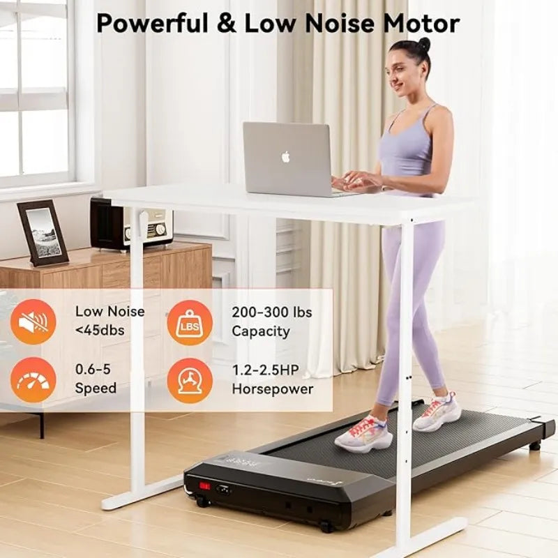 Superun  2-in-1 Home/Office 2.5 HP Walking Treadmill,