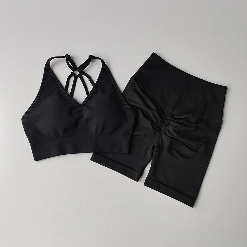 2 Pcs Yoga Sets For  Women .