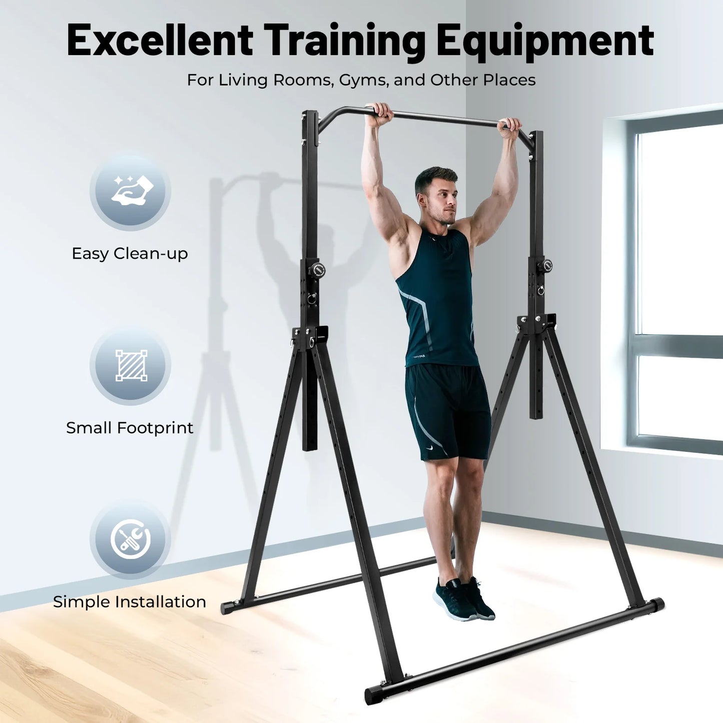 Triangular Pull Up Station for Home & Gym.