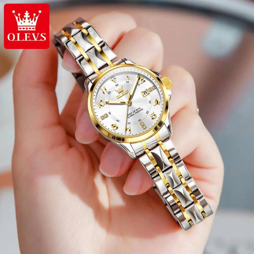 OLEVS quartz waterproof watch for ladies .